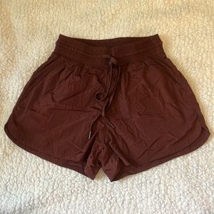 XXS Abercrombie & Fitch Maroon MotionTEK High Rise Lined Workout Short